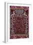 A Rare German Jewelled Parochet (Torah Ark Curtain)-null-Framed Giclee Print