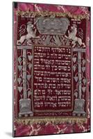 A Rare German Jewelled Parochet (Torah Ark Curtain)-null-Mounted Giclee Print