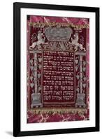 A Rare German Jewelled Parochet (Torah Ark Curtain)-null-Framed Giclee Print