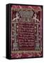 A Rare German Jewelled Parochet (Torah Ark Curtain)-null-Framed Stretched Canvas