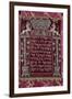 A Rare German Jewelled Parochet (Torah Ark Curtain)-null-Framed Premium Giclee Print