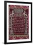 A Rare German Jewelled Parochet (Torah Ark Curtain)-null-Framed Premium Giclee Print