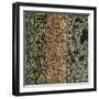 A Rare Huari Cotton Textile Resist-Dyed with Erratic Geometric Motifs-null-Framed Giclee Print