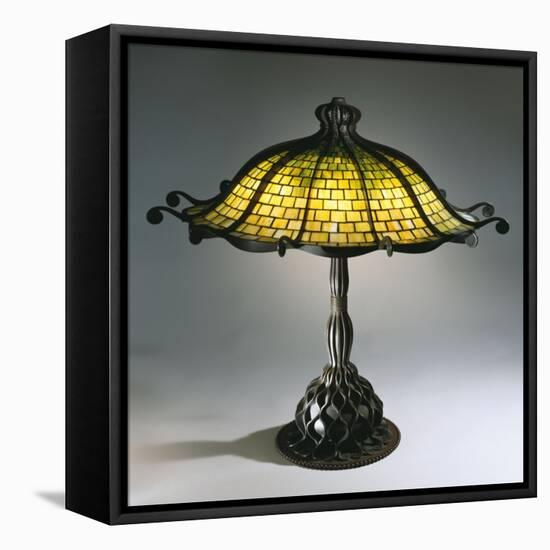 A Rare 'Octopus' Leaded Glass and Bronze Table Lamp-Guiseppe Barovier-Framed Stretched Canvas