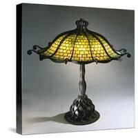 A Rare 'Octopus' Leaded Glass and Bronze Table Lamp-Guiseppe Barovier-Stretched Canvas