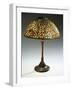 A Rare 'Pebble' Leaded Glass, Stone and Bronze Table Lamp-Guiseppe Barovier-Framed Giclee Print