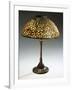 A Rare 'Pebble' Leaded Glass, Stone and Bronze Table Lamp-Guiseppe Barovier-Framed Giclee Print