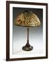 A Rare 'Pebble' Leaded Glass, Stone and Bronze Table Lamp-Guiseppe Barovier-Framed Giclee Print