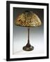 A Rare 'Pebble' Leaded Glass, Stone and Bronze Table Lamp-Guiseppe Barovier-Framed Giclee Print