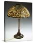 A Rare 'Pebble' Leaded Glass, Stone and Bronze Table Lamp-Guiseppe Barovier-Stretched Canvas