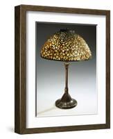 A Rare 'Pebble' Leaded Glass, Stone and Bronze Table Lamp-Guiseppe Barovier-Framed Giclee Print