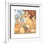 A Rat Family Eating Nuts-Wendy Edelson-Framed Giclee Print