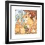 A Rat Family Eating Nuts-Wendy Edelson-Framed Giclee Print