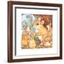 A Rat Family Eating Nuts-Wendy Edelson-Framed Giclee Print