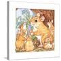 A Rat Family Eating Nuts-Wendy Edelson-Stretched Canvas