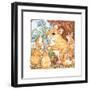A Rat Family Eating Nuts-Wendy Edelson-Framed Giclee Print