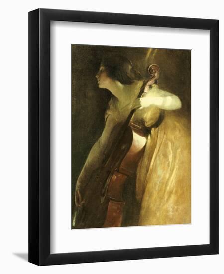 A Ray of Sunlight (The Cellist), 1898-John White Alexander-Framed Giclee Print