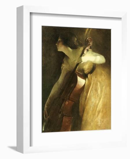 A Ray of Sunlight (The Cellist), 1898-John White Alexander-Framed Giclee Print
