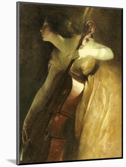 A Ray of Sunlight (The Cellist), 1898-John White Alexander-Mounted Giclee Print
