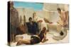 A Reading from Homer, 1885 (Oil on Canvas)-Lawrence Alma-Tadema-Stretched Canvas