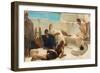 A Reading from Homer, 1885 (Oil on Canvas)-Lawrence Alma-Tadema-Framed Giclee Print