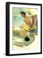 A Reading of Homer, Detail-Sir Lawrence Alma-Tadema-Framed Art Print