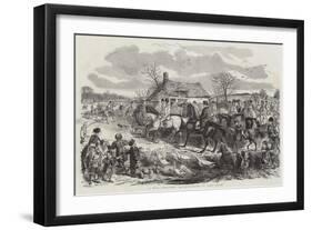 A Real Christmas Holiday-John Leech-Framed Giclee Print