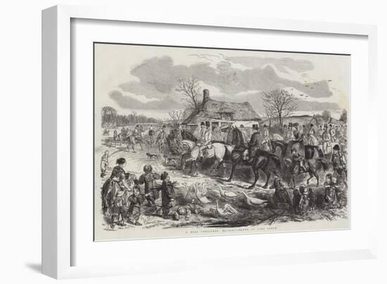 A Real Christmas Holiday-John Leech-Framed Giclee Print