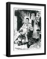 A Real Hard Case Illustration to Punch, 1875-Charles Keene-Framed Premium Giclee Print