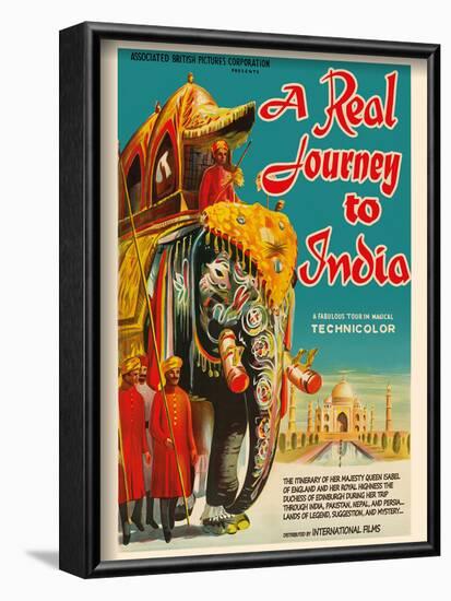 A Real Journey To India - Queen Elizabeth’s trip through India, Pakistan, Nepal and Persia-Pacifica Island Art-Framed Art Print