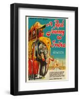A Real Journey To India - Queen Elizabeth’s trip through India, Pakistan, Nepal and Persia-Pacifica Island Art-Framed Art Print