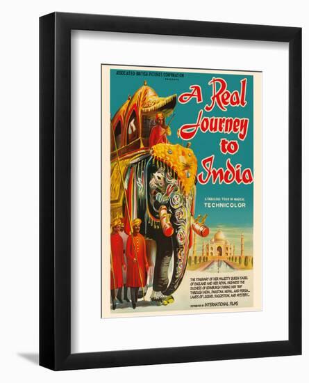 A Real Journey To India - Queen Elizabeth’s trip through India, Pakistan, Nepal and Persia-Pacifica Island Art-Framed Art Print