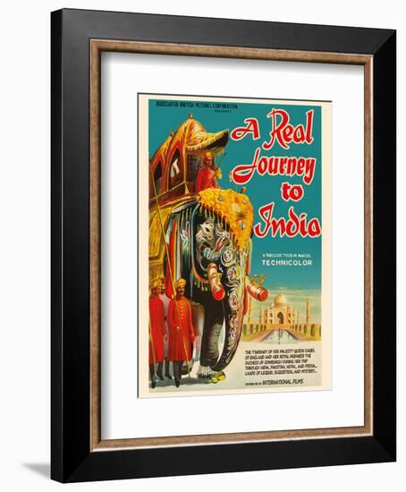 A Real Journey To India - Queen Elizabeth’s trip through India, Pakistan, Nepal and Persia-Pacifica Island Art-Framed Art Print