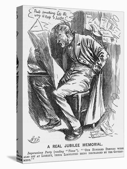 A Real Jubilee Memorial, 1887-Harry Furniss-Stretched Canvas