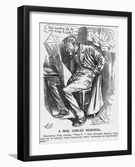 A Real Jubilee Memorial, 1887-Harry Furniss-Framed Giclee Print