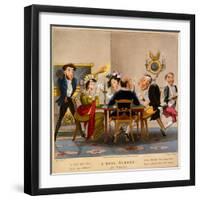 A Real Rubber! at Whist, Print Made by George Hunt, 1827-M. Egerton-Framed Giclee Print