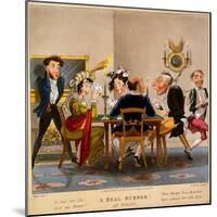 A Real Rubber! at Whist, Print Made by George Hunt, 1827-M. Egerton-Mounted Giclee Print