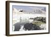 A Receding Glacial Scene Circa 18,000 Years Ago-null-Framed Art Print