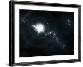 A Recently Discovered Nebula with Visible Habitable Planets-Stocktrek Images-Framed Photographic Print