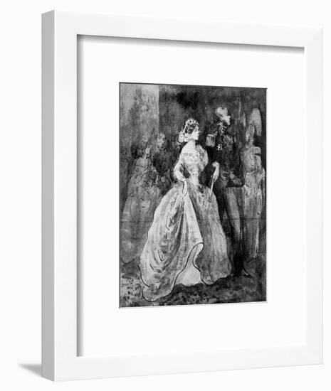 A Reception at Court, 19th Century-Constantin Guys-Framed Giclee Print