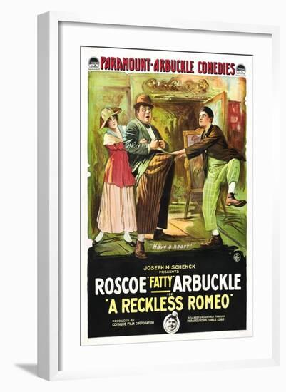 A Reckless Romeo-null-Framed Art Print