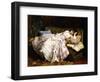 A Reclining Beauty, 1877-Auguste Toulmouche-Framed Giclee Print