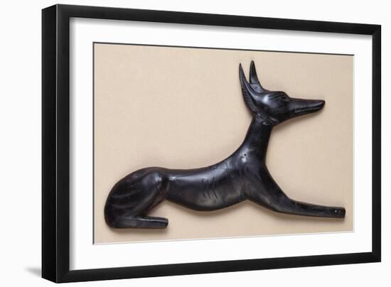A Reclining Glass Anubis- Jackal Headed Egyptian God of the Dead, Ptolemaic or Later-null-Framed Giclee Print
