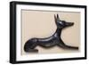 A Reclining Glass Anubis- Jackal Headed Egyptian God of the Dead, Ptolemaic or Later-null-Framed Giclee Print