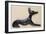A Reclining Glass Anubis- Jackal Headed Egyptian God of the Dead, Ptolemaic or Later-null-Framed Giclee Print