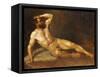 A Reclining Male Nude-Hans Von Staschiripka Canon-Framed Stretched Canvas