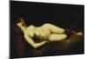 A Reclining Nude-Jean-Jacques Henner-Mounted Giclee Print