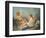 A Reclining Nymph Playing the Flute with Putti, Perhaps the Muse Euterpe, 1752-Francois Boucher-Framed Giclee Print