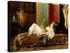 A Reclining Odalisque-Gustave Leonard de Jonghe-Stretched Canvas