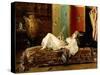 A Reclining Odalisque-Gustave Leonard de Jonghe-Stretched Canvas